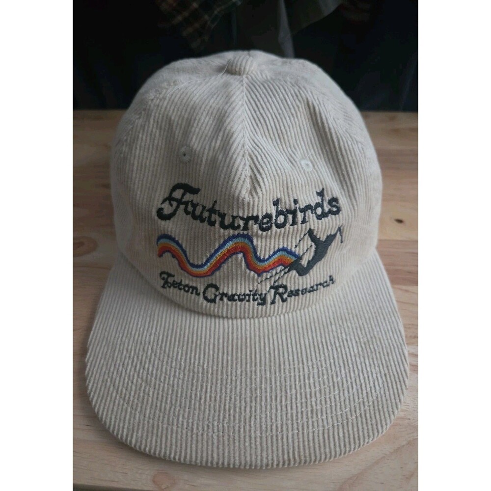 Futurebirds Teton Gravity Research Cream Corduroy Snapback Baseball Cap Hat